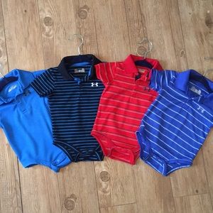 Infant Under Armour Polo Onesies Lot